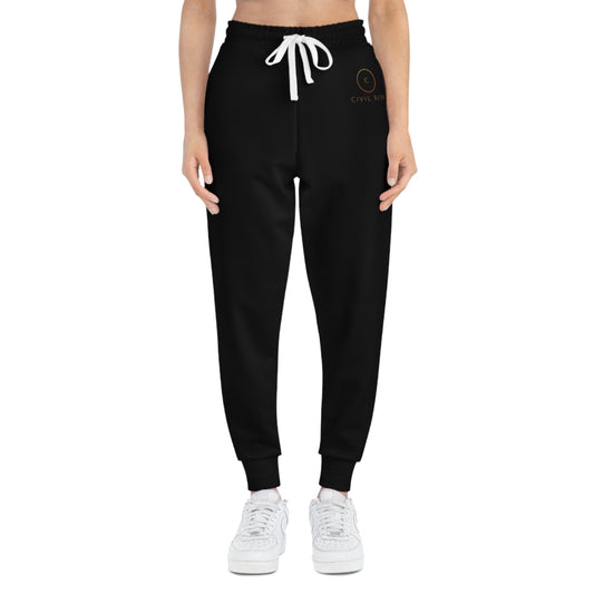 Civil Risk Black Athletic Joggers