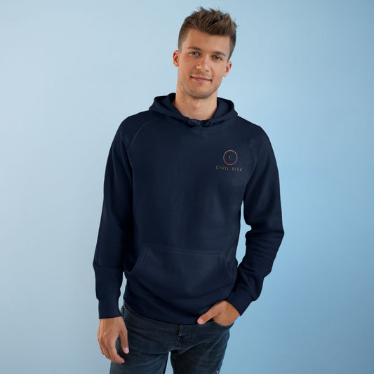 Civil Risk Unisex Navy Pullover Hoodie