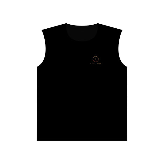 Civil Risk Unisex Black Athletic Tank Top