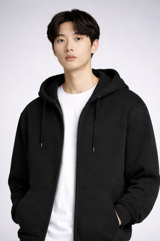 ‘Civil Risk’ Full Zip Sweater w Hoodie